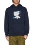 Detail View - Click To Enlarge - GOODBAI - Robot Cat Graphic Oversized Hoodie