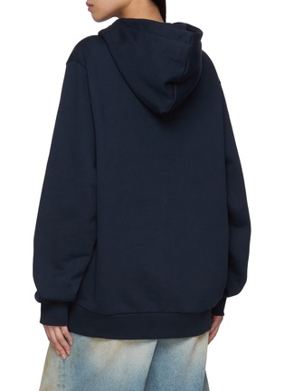 Back View - Click To Enlarge - GOODBAI - Robot Cat Graphic Oversized Hoodie