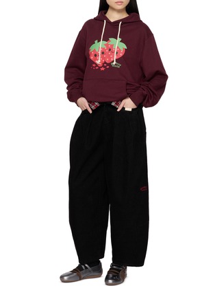 Figure View - Click To Enlarge - GOODBAI - Corduroy Panelled Cotton Blend Jogger Pants