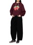Figure View - Click To Enlarge - GOODBAI - Corduroy Panelled Cotton Blend Jogger Pants