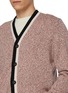 - BARRIE - Two Tone Pipping Cashmere Knit Cardigan