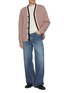 Figure View - Click To Enlarge - BARRIE - Two Tone Pipping Cashmere Knit Cardigan