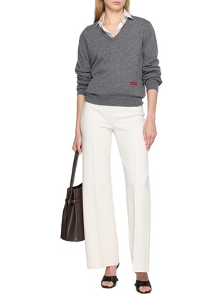 Figure View - Click To Enlarge - HIGH SPORT - Kick Pintuck Flared Pants