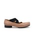 Main View - Click To Enlarge - UMA WANG - Crisscross Elastic Band Leather Ballerina Flats