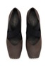 Detail View - Click To Enlarge - UMA WANG - 45 Crisscross Elastic Band Leather Ballerina Pumps