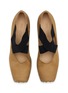 Detail View - Click To Enlarge - UMA WANG - 45 Crisscross Elastic Band Leather Ballerina Pumps