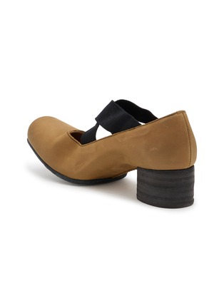  - UMA WANG - 45 Crisscross Elastic Band Leather Ballerina Pumps