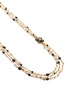 Detail View - Click To Enlarge - GOOSSENS - Trèfle 24K Gold Plated Brass Agate Pearl Long Necklace