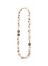 GOOSSENS Trèfle 24K Gold Plated Brass Agate Pearl Long Necklace