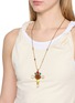 Figure View - Click To Enlarge - GOOSSENS - Lagune Natural Stone Cross Pendant Necklace
