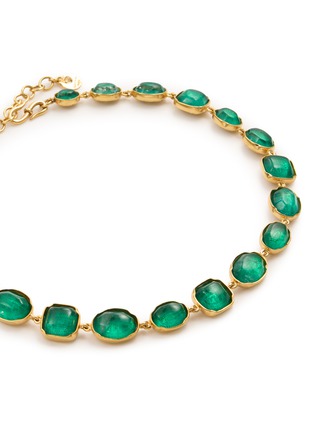 Detail View - Click To Enlarge - GOOSSENS - Cabochons 24K Gold Plated Brass Necklace