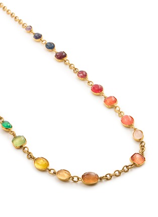 Detail View - Click To Enlarge - GOOSSENS - Cabochons 24K Gold Plated Brass Necklace