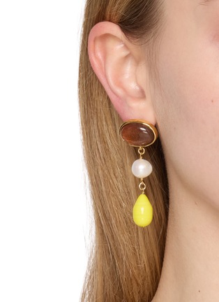 Front View - Click To Enlarge - GOOSSENS - Bohème Drop Earrings