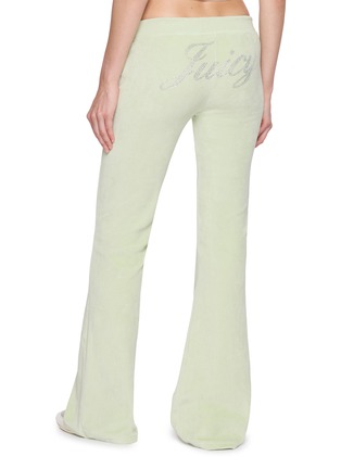 Back View - Click To Enlarge - SPORTY & RICH - x Juicy Couture Script Cotton Velour Sweatpants