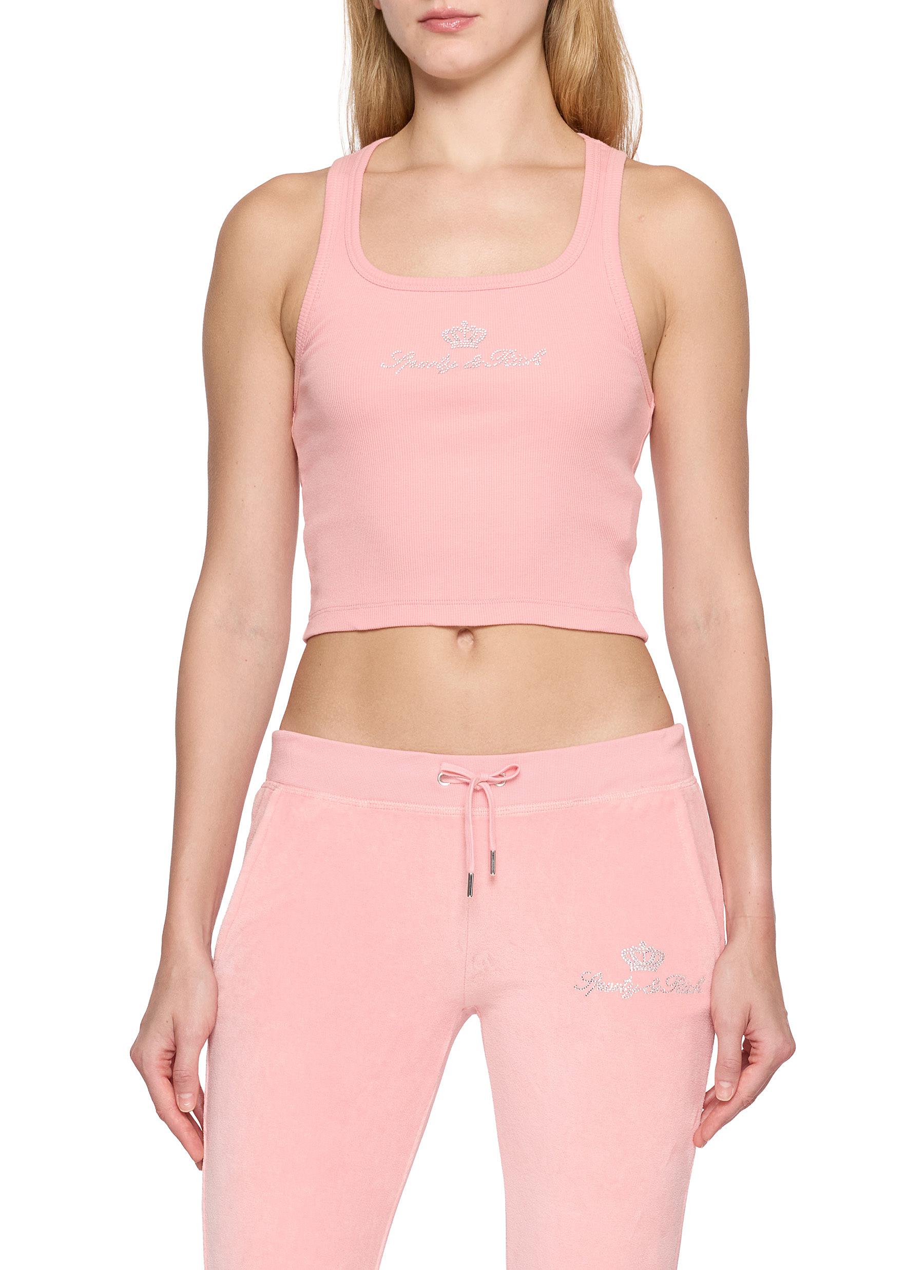 SPORTY & RICH | x Juicy Couture Crown Ribbed Tank Top | Women 