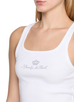  - SPORTY & RICH - x Juicy Couture Crown Ribbed Tank Top