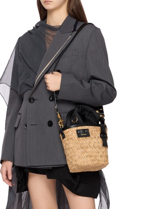 Figure View - Click To Enlarge - SACAI - Hybrid Marche Micro Crossbody Bag