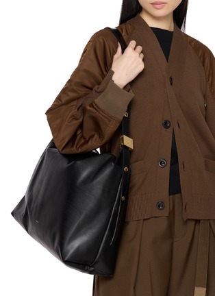 Figure View - Click To Enlarge - SACAI - Leather Crossbody Bag