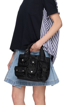 Front View - Click To Enlarge - SACAI - Small Nylon Tote Bag