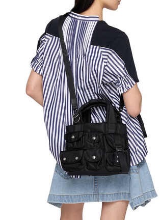 Figure View - Click To Enlarge - SACAI - Small Nylon Tote Bag