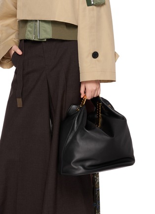 Front View - Click To Enlarge - SACAI - Large Watch Belt Leather Dry Bag