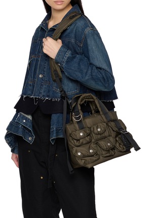Front View - Click To Enlarge - SACAI - Small Nylon Tote Bag