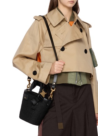 Figure View - Click To Enlarge - SACAI - Hybrid Marche Micro Crossbody Bag