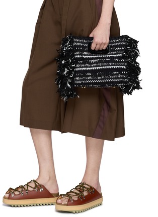 Front View - Click To Enlarge - SACAI - Small Knited Shopper Bag