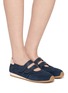 Figure View - Click To Enlarge - SAM EDELMAN - Isabella Suede Nylon Mary Jane Sneaker