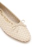 Detail View - Click To Enlarge - SAM EDELMAN - Ruthie Woven Leather Ballerina Flats