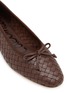 Detail View - Click To Enlarge - SAM EDELMAN - Ruthie Woven Leather Ballerina Flats
