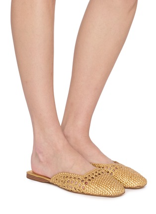 Figure View - Click To Enlarge - SAM EDELMAN - Nola Woven Leather Mules