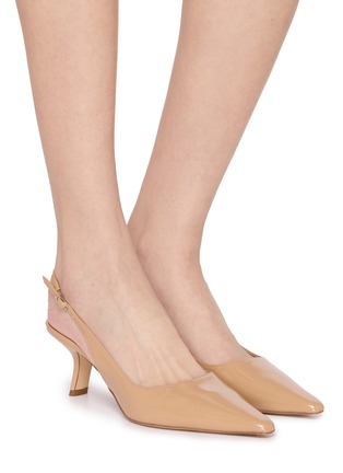 Figure View - Click To Enlarge - SAM EDELMAN - Bianka 60 Patent Leather Slingback Pumps