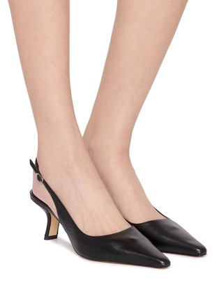 Figure View - Click To Enlarge - SAM EDELMAN - Bianka 60 Leather Slingback Pumps