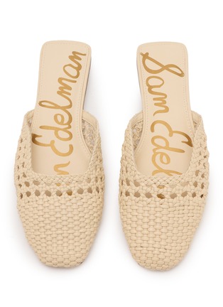 Detail View - Click To Enlarge - SAM EDELMAN - Nola Woven Leather Mules
