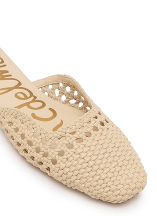 Detail View - Click To Enlarge - SAM EDELMAN - Nola Woven Leather Mules