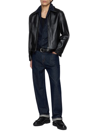 Figure View - Click To Enlarge - FRAME - Relaxed Fit Straight Leg Denim Jeans