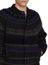  - SACAI - Fairisle Pattern Knit Jacket