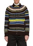SACAI Fairisle Pattern Knit Jacket