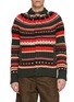 SACAI Fairisle Pattern Knit Jacket