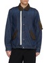 SACAI Medium Wash Hybrid Dual Fastening Denim Jacket