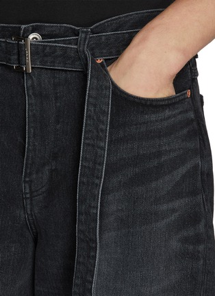  - SACAI - Curved Leg Dark Wash Jeans