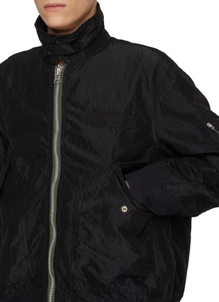  - SACAI - Crinkled Treated Bomber Jacket