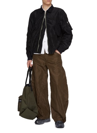 Figure View - Click To Enlarge - SACAI - Crinkled Treated Bomber Jacket