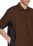  - SACAI - Hybrid Underarm Panel Wool Blend Shirt