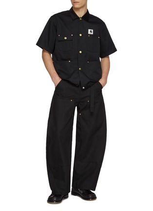 Figure View - Click To Enlarge - SACAI - X Carhartt WIP Quad Pocket Corduroy Collar Cotton Shirt