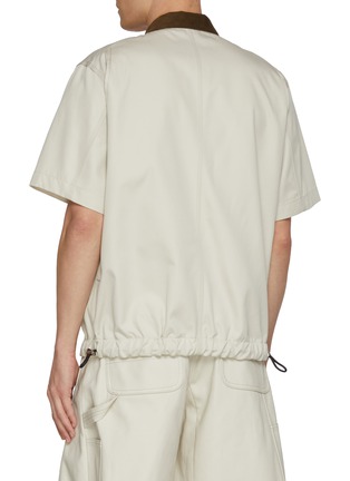 Back View - Click To Enlarge - SACAI - X Carhartt WIP Quad Pocket Corduroy Collar Cotton Shirt
