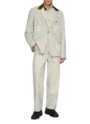 Figure View - Click To Enlarge - SACAI - X Carhartt WIP Belted Straight Leg Carpenter Pants