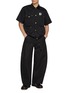 Figure View - Click To Enlarge - SACAI - X Carhartt WIP Curved Leg Belted Cotton Duck Pants