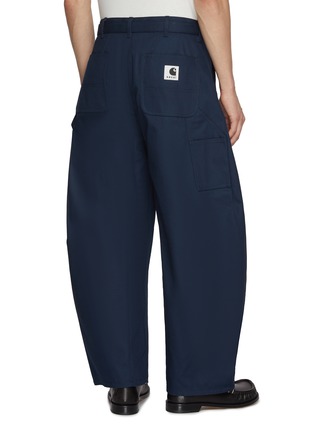 Back View - Click To Enlarge - SACAI - X Carhartt WIP Curved Leg Belted Duck Pants